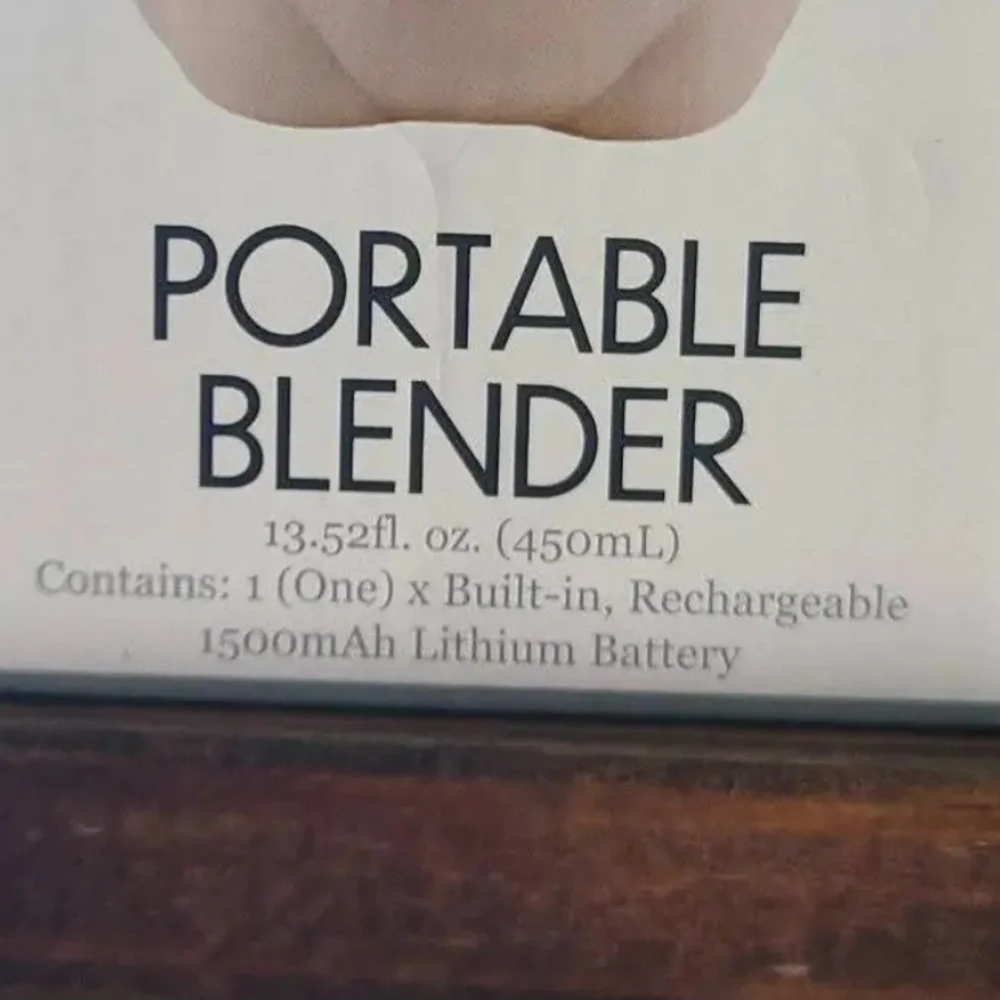 Cute Pink Portable Blender with Cat Ears